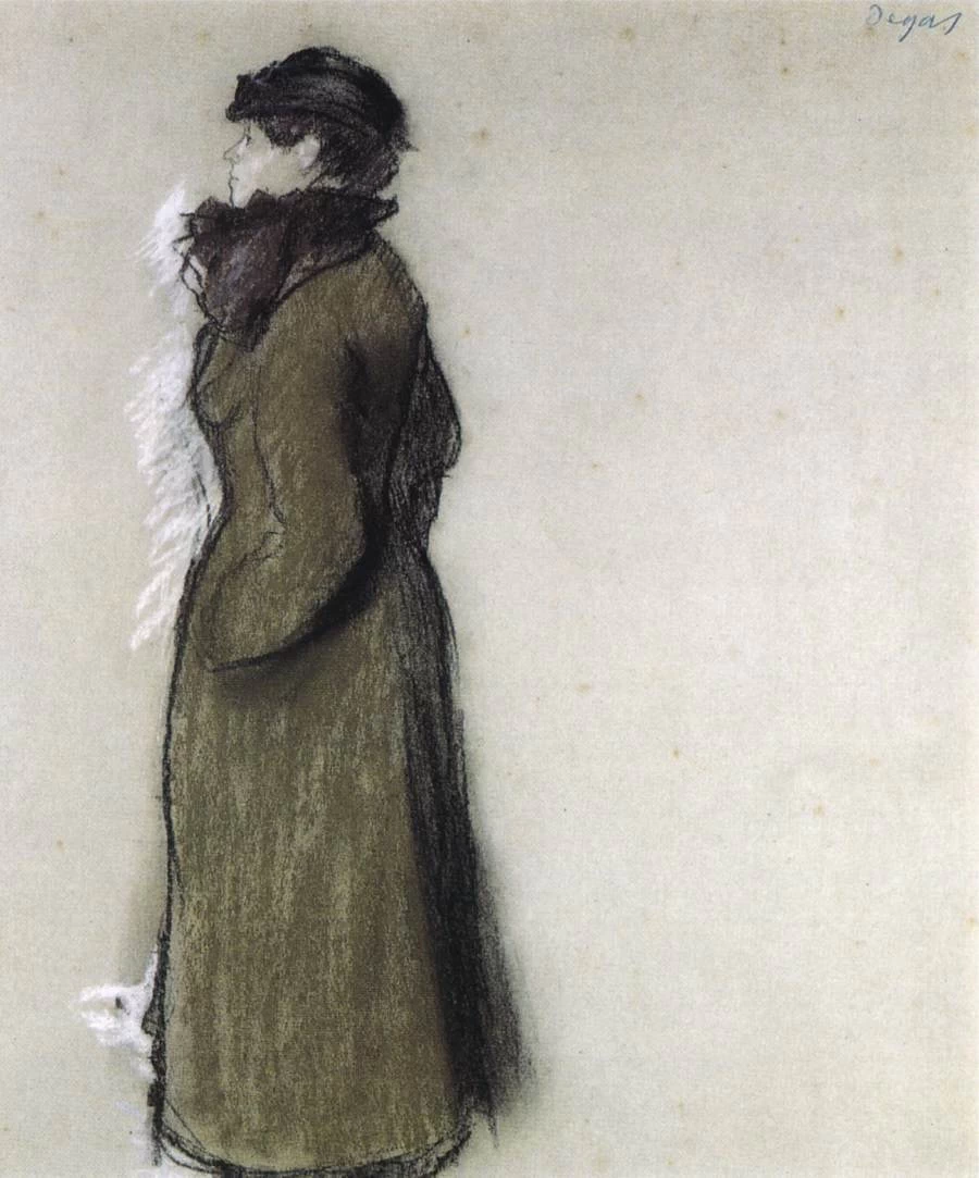 Signora in abiti da città